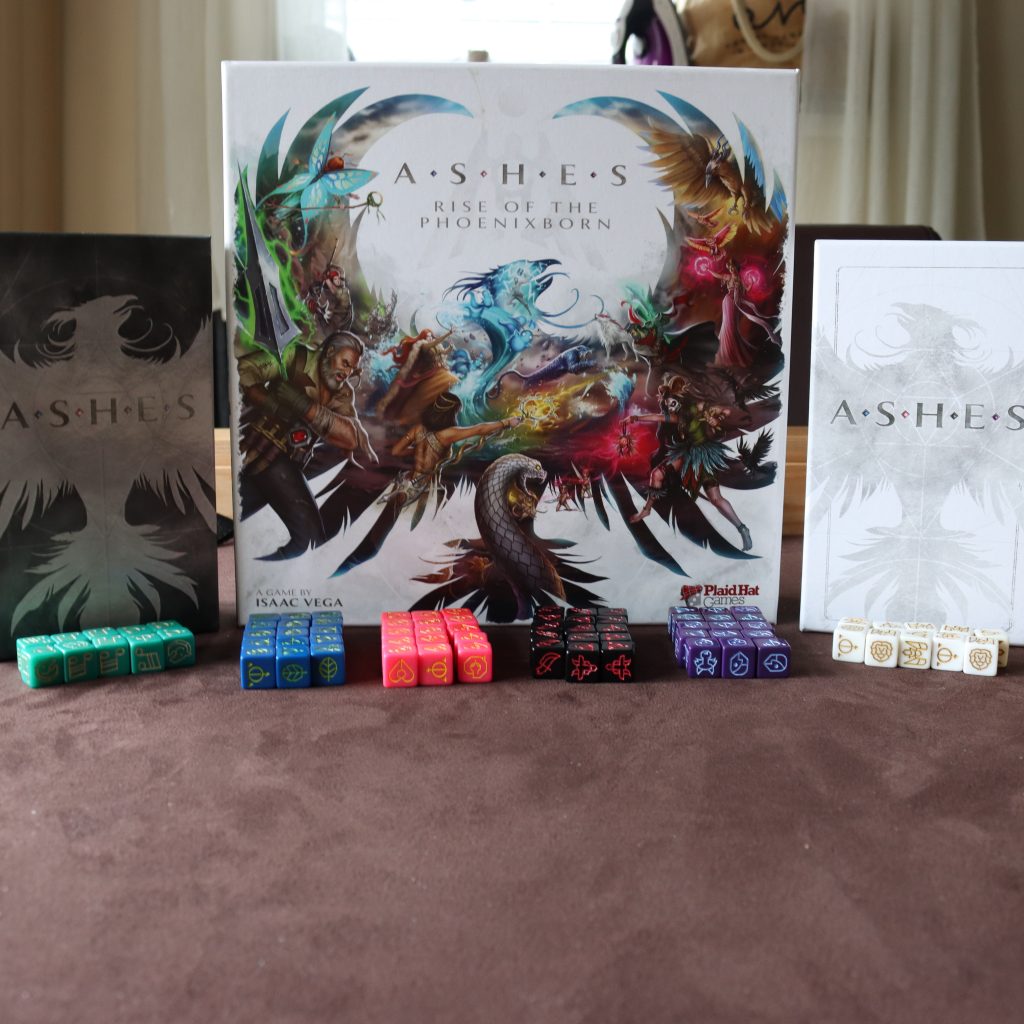 Ashes rise of the phoenix born boxes and dice